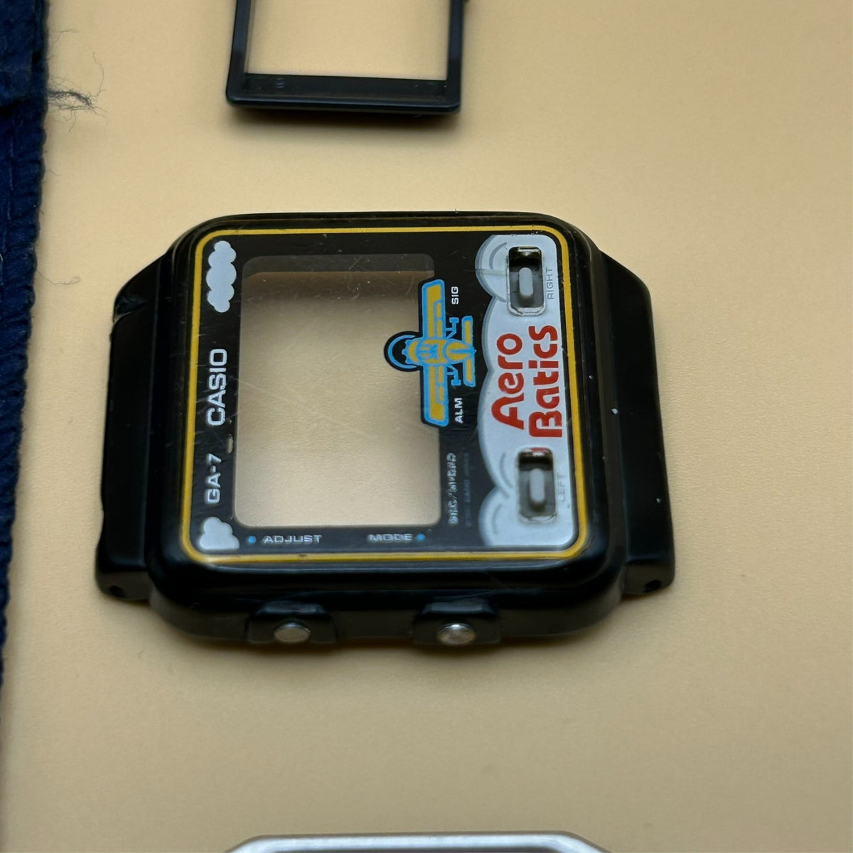 Casio Game Watch GA-7 AERO BATICS Shell and Parts Only Vintage Japan 1987