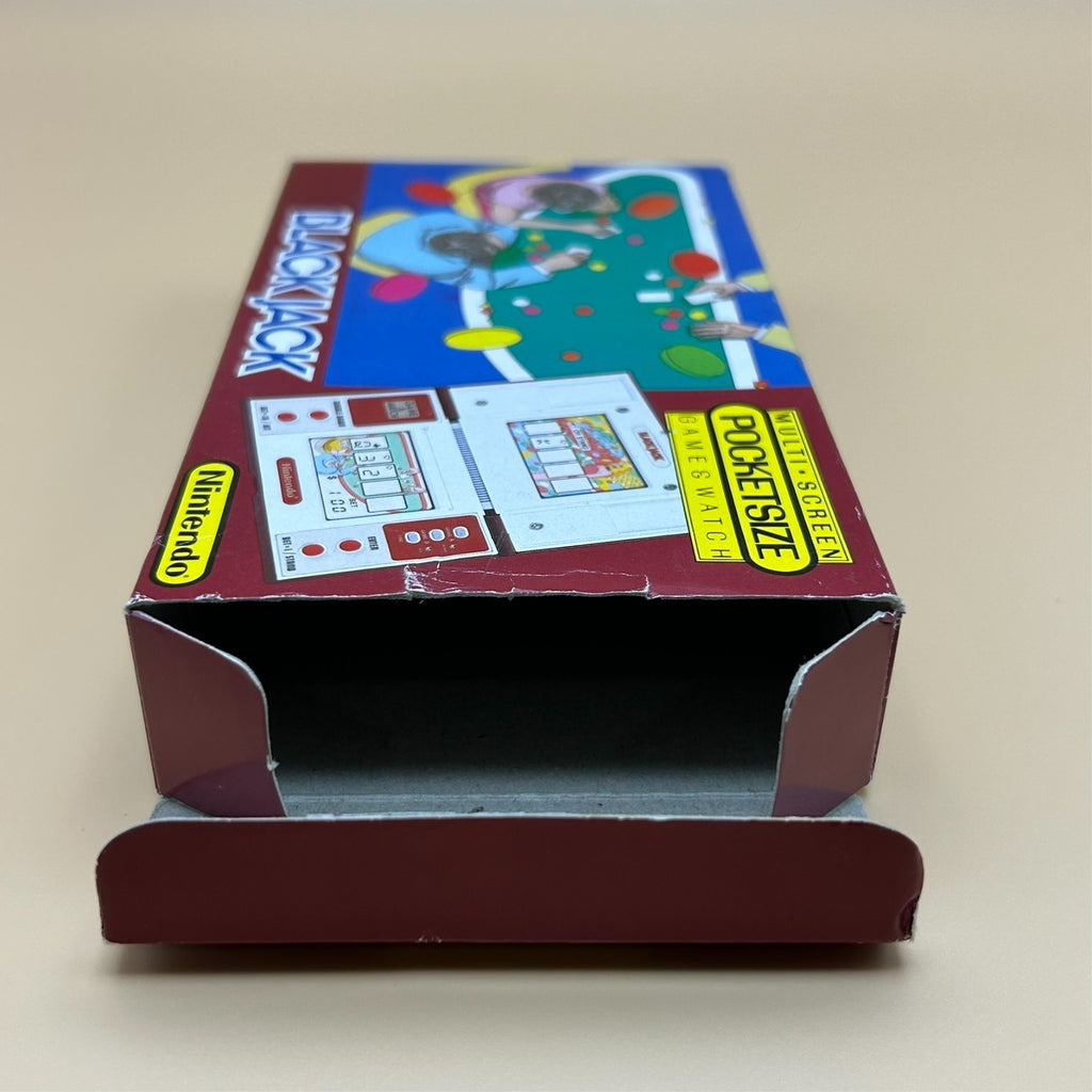 POCKETSIZE BLACK JACK Nintendo Game & Watch BJ-60 1985 Mint In Box