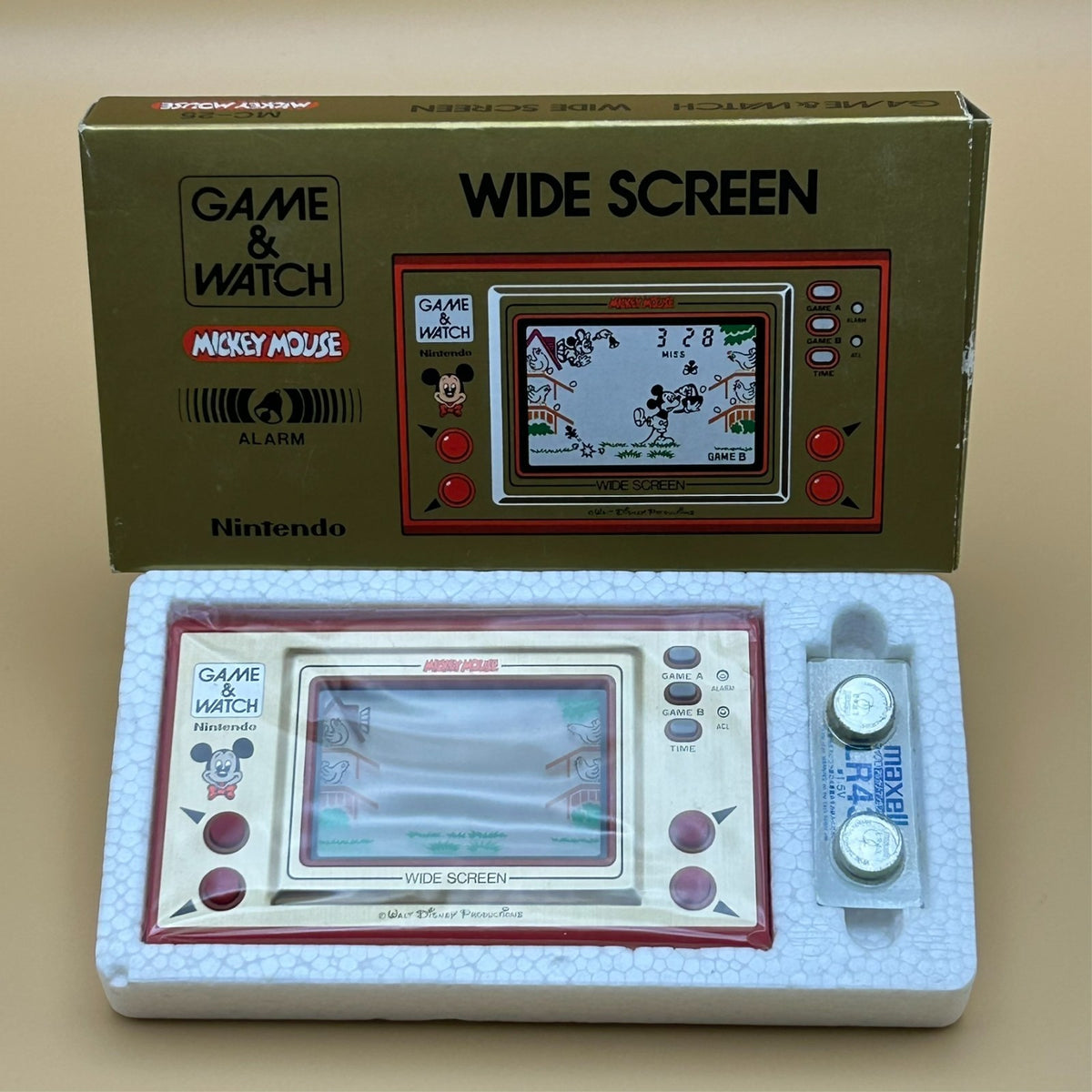 MICKEY MOUSE Nintendo Game & Watch MC-25 1981 Mint In Box