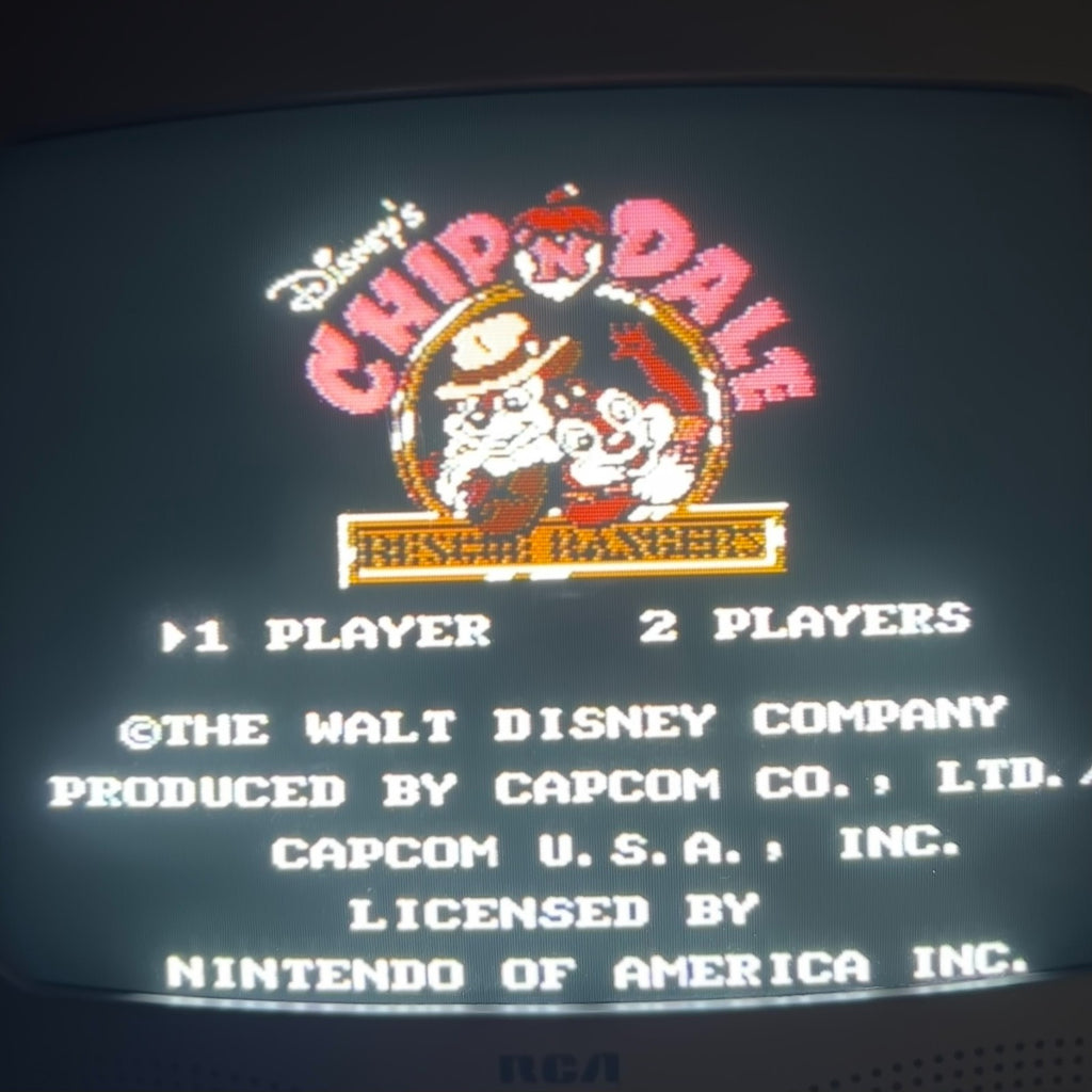 NES Game Disney's CHIP N DALE RESCUE RANGERS Authentic Nintendo Cleaned Tested
