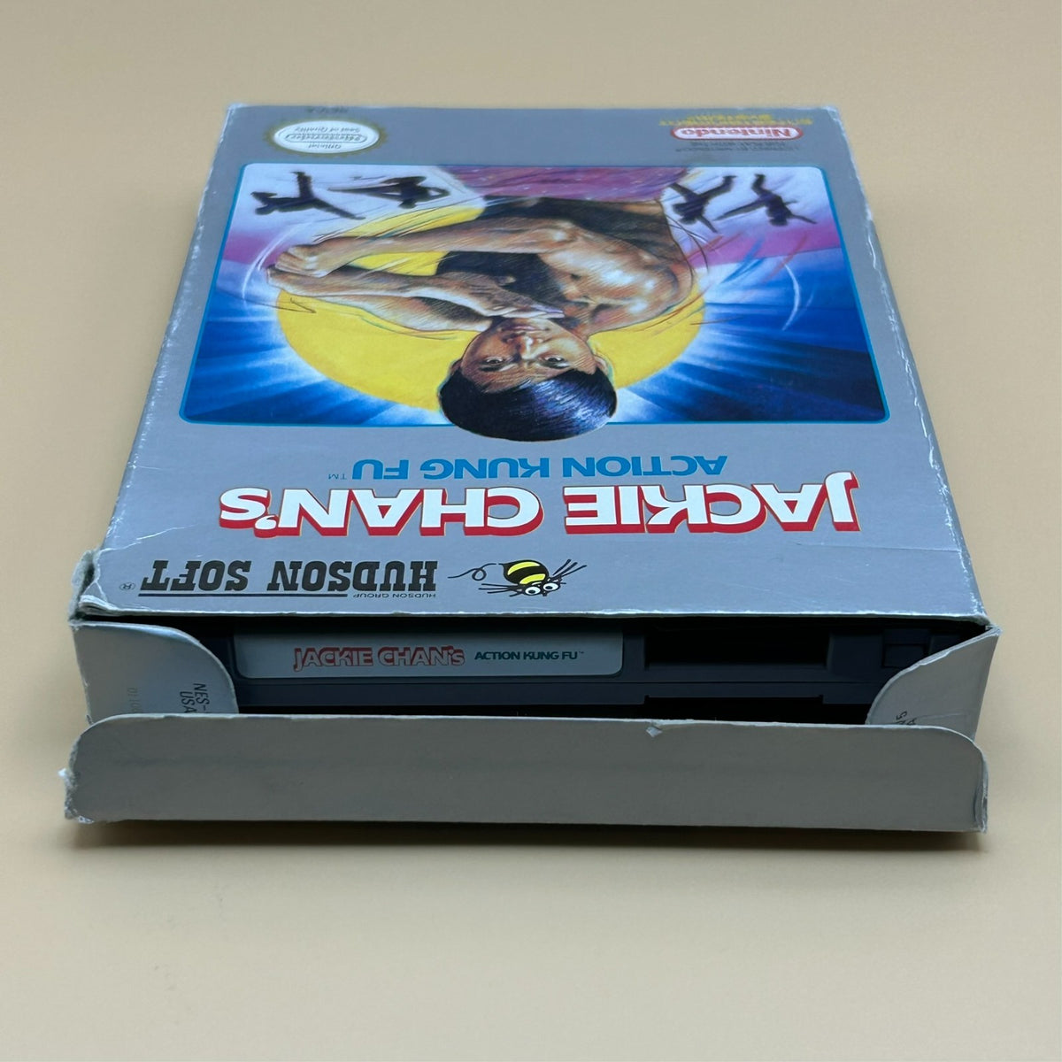 Nintendo NES Game JACKIE CHAN'S ACTION KUNG FU w/ Box Authentic Tested
