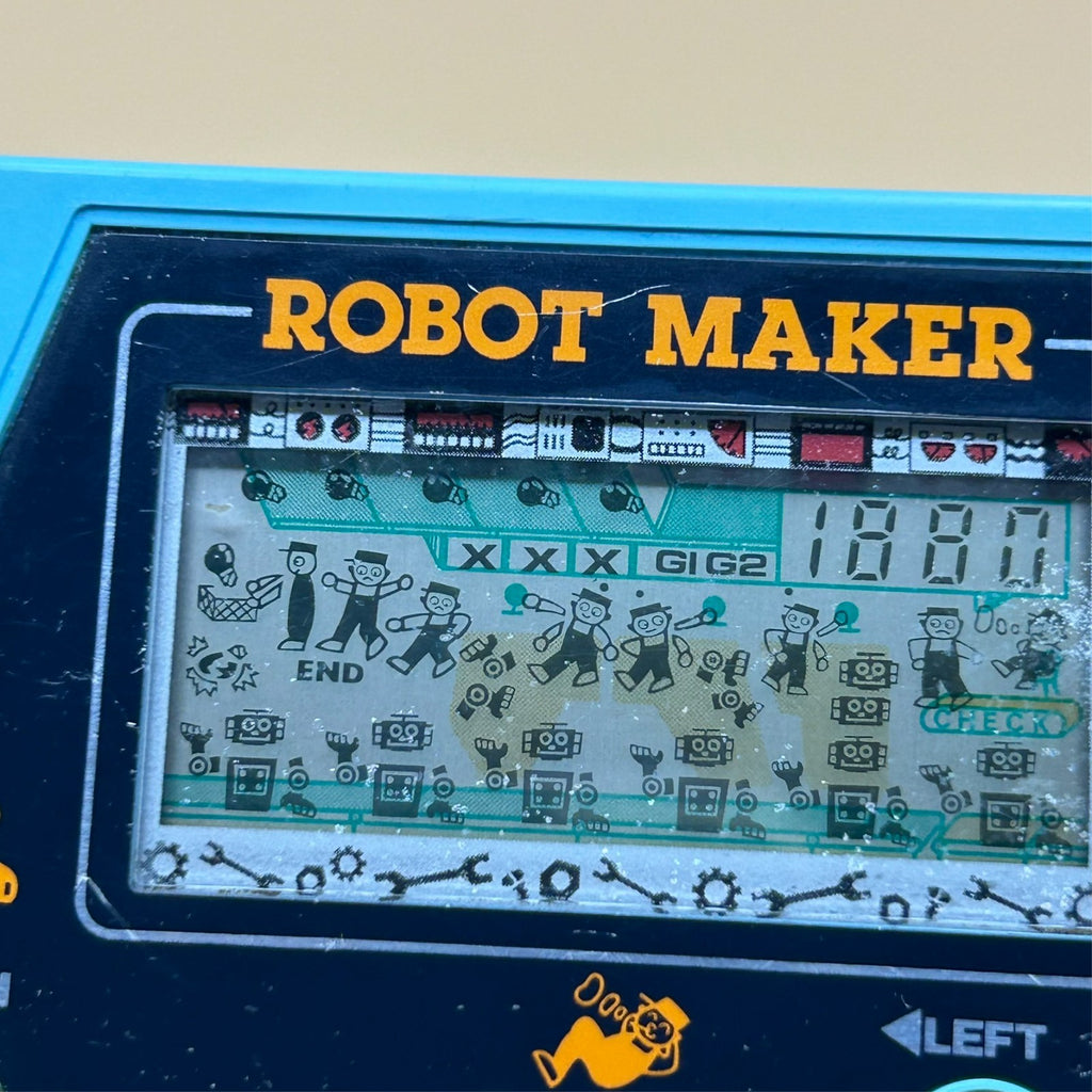 Game & Watch Style LCD Game ROBOT MAKER Vintage Japan 1982