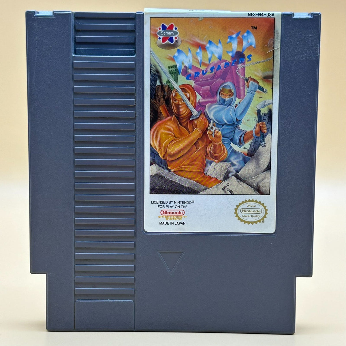 NINJA CRUSADERS NES Authentic Nintendo Game Cart Cleaned & Tested