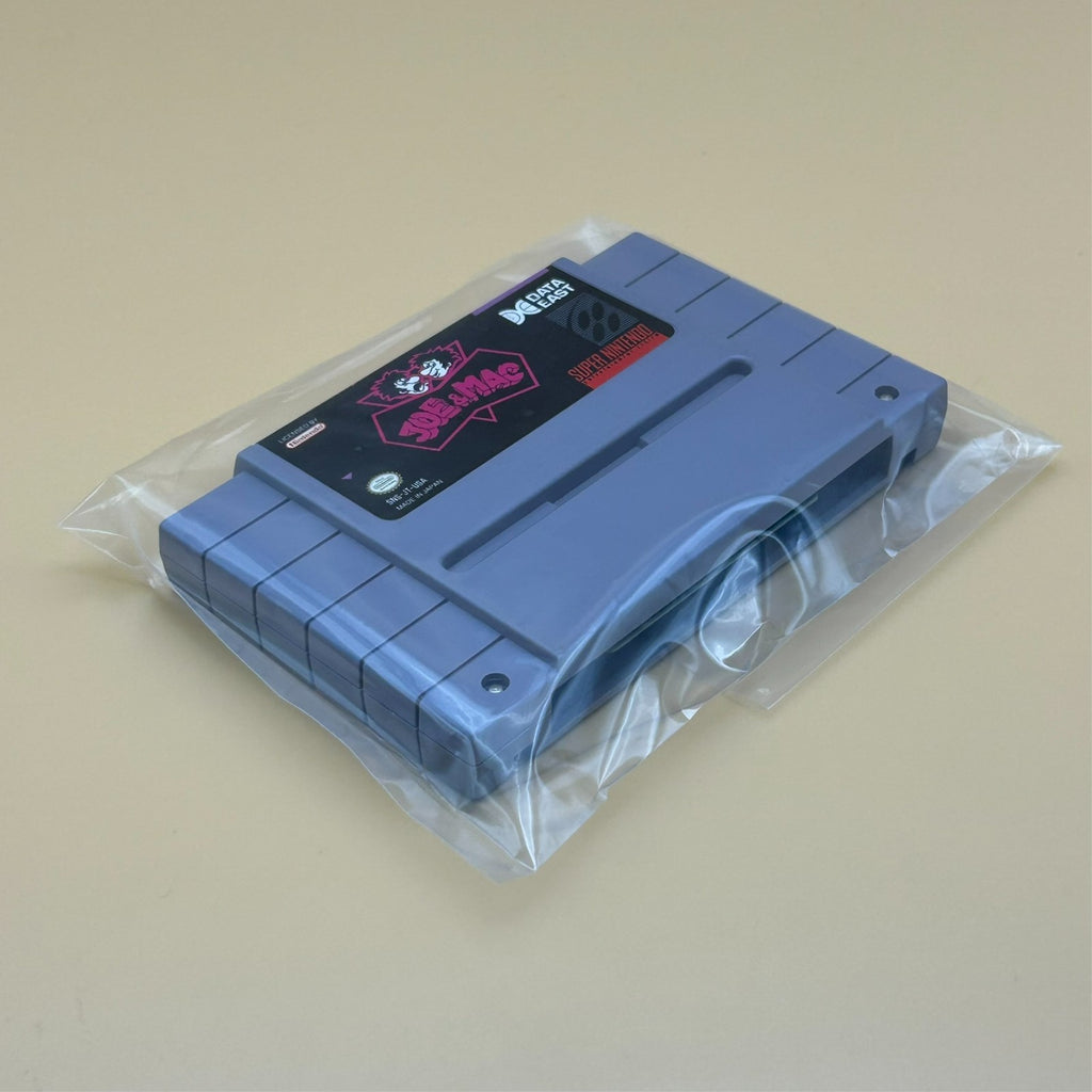 SNES JOE & MAC Authentic Super Nintendo Game Cart Cleaned & Tested