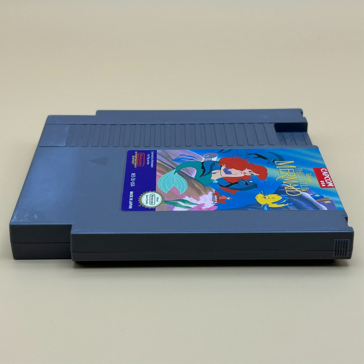 Disney's THE LITTLE MERMAID NES Game Authentic Nintendo Cart Cleaned & Tested