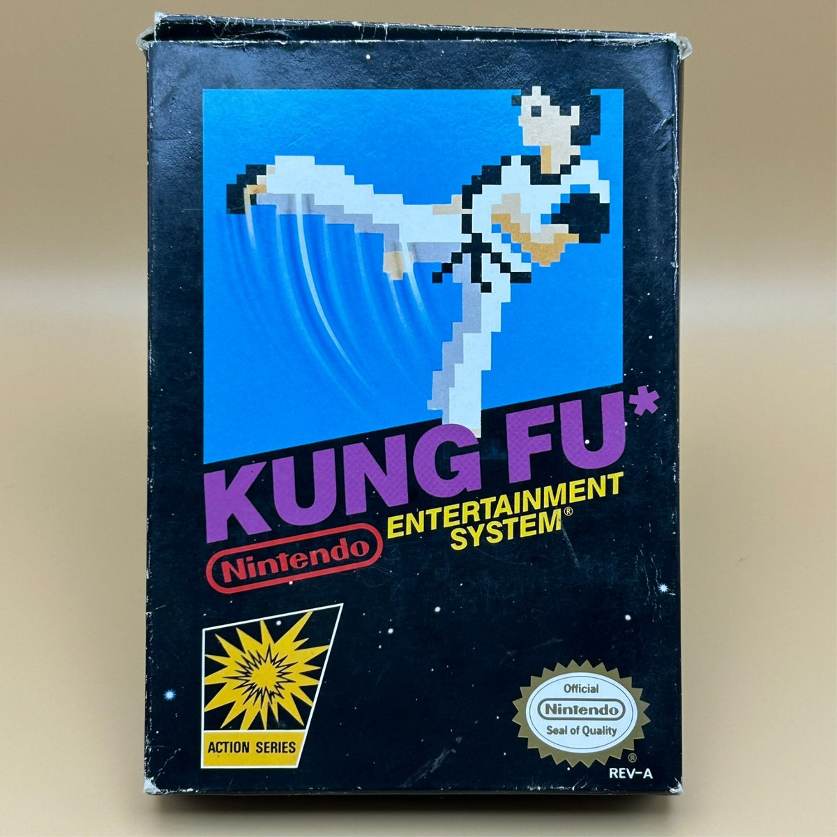 KUNG FU NES Game Authentic Nintendo Entertainment System Cart w/ Black Box