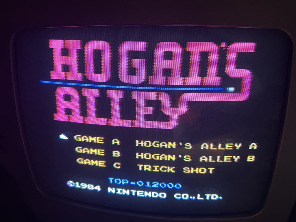 NES HOGAN'S ALLEY 5 Screw CIB Black Box Authentic Tested