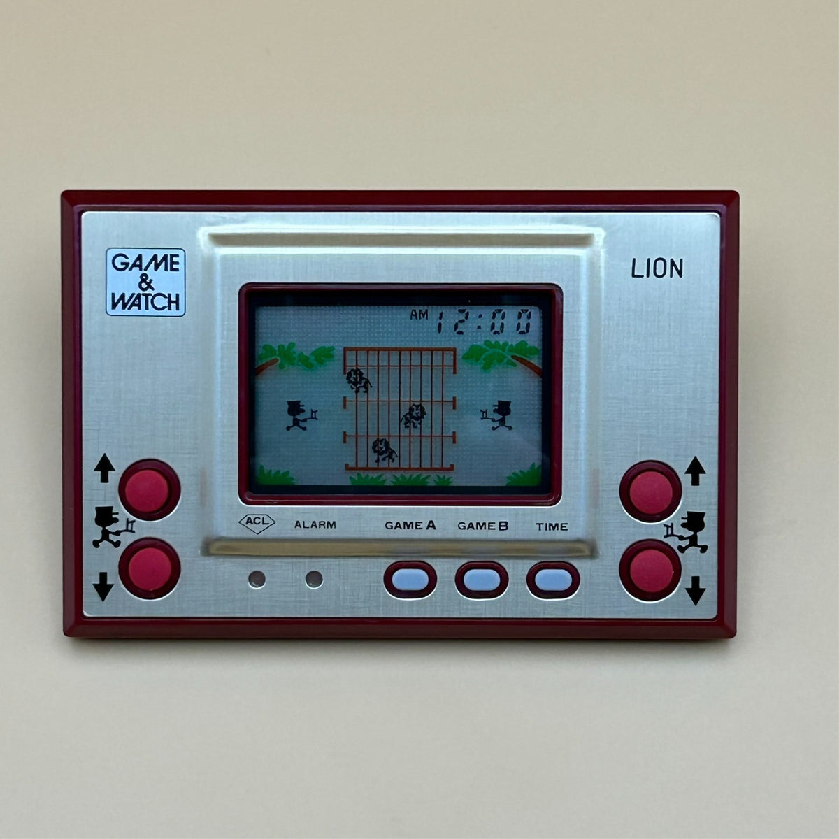 LION Nintendo Game & Watch LN-08 Gold Series MIB 1981 Mint In Box