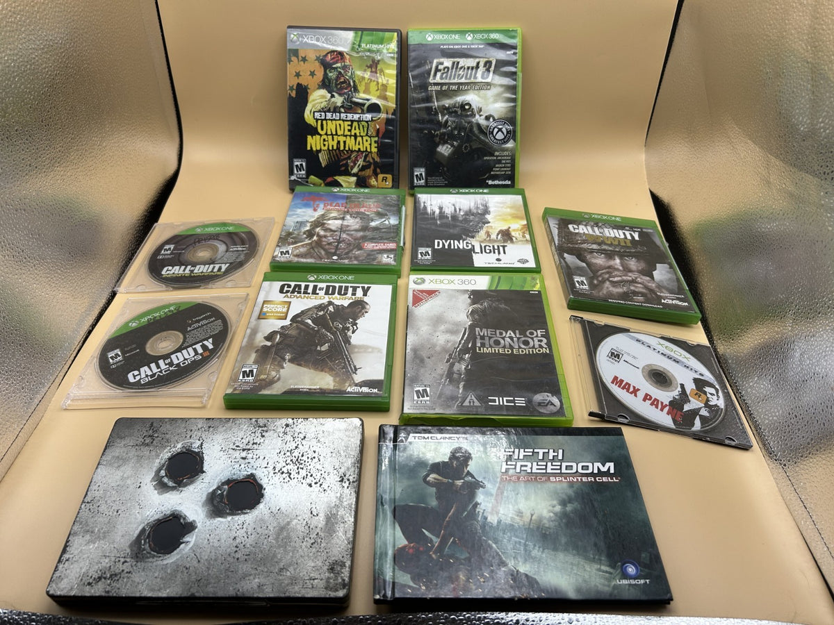Xbox 360 Game Lot 10 Bundle Fallout 3 Red Dead Redemption Call of Duty