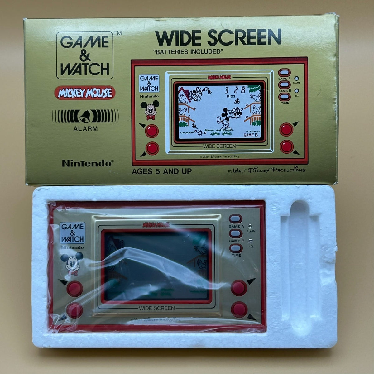 Nintendo Game & Watch MICKEY MOUSE MC-25 1981 Mint In Box