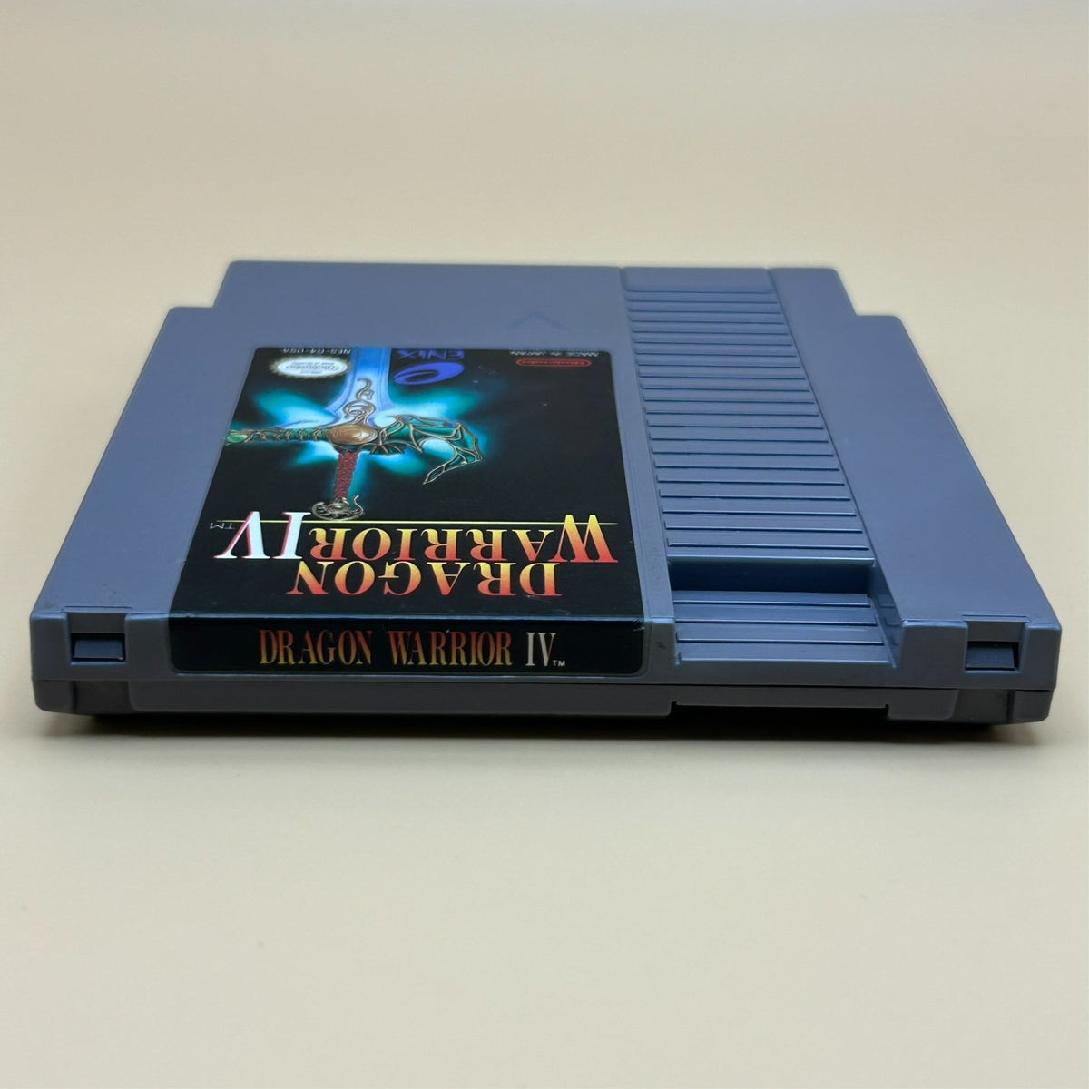 Nintendo NES Game DRAGON WARRIOR IV 4 Authentic Cart Cleaned & Tested