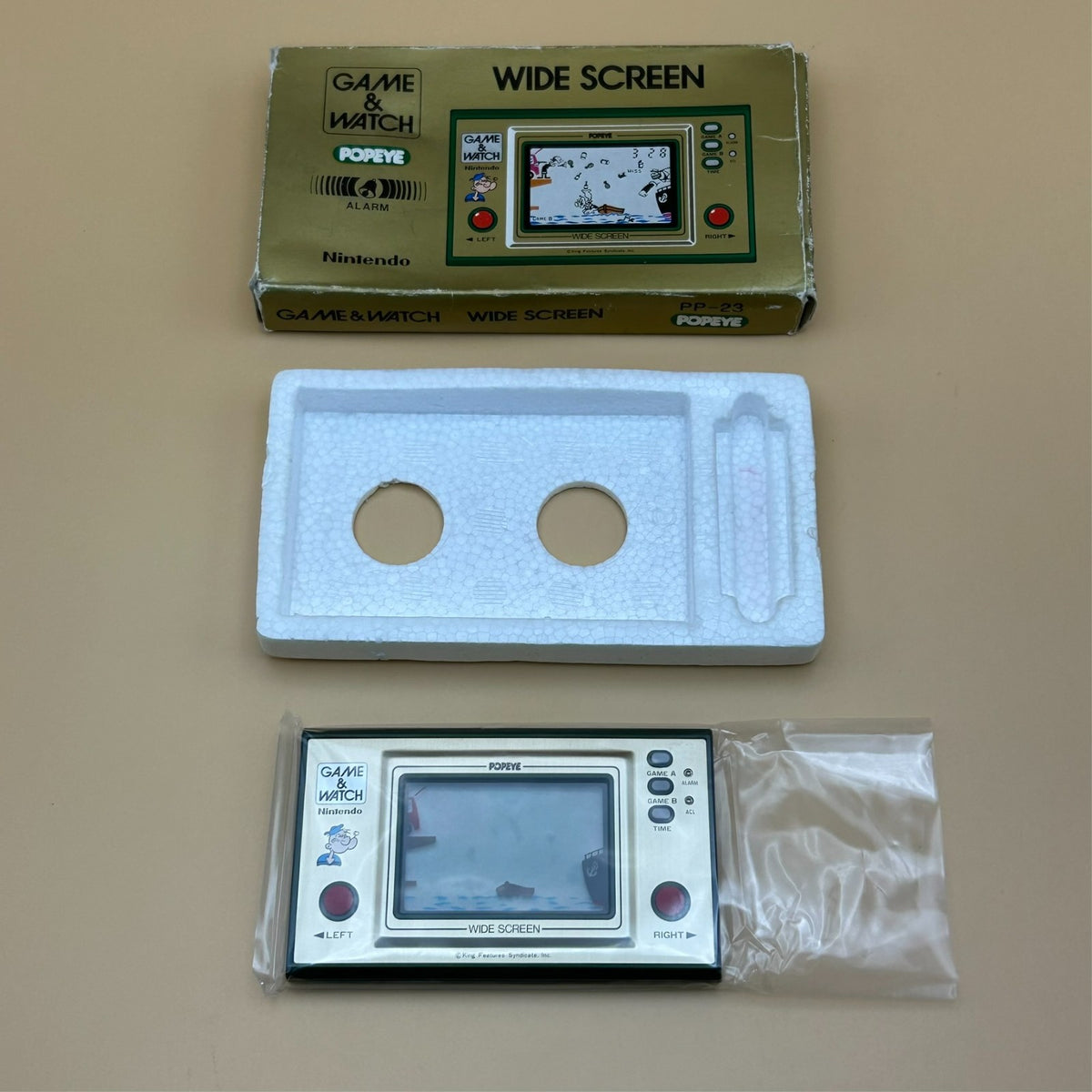 Nintendo Game & Watch POPEYE PP-23 1981 w/ Box Vintage Japan