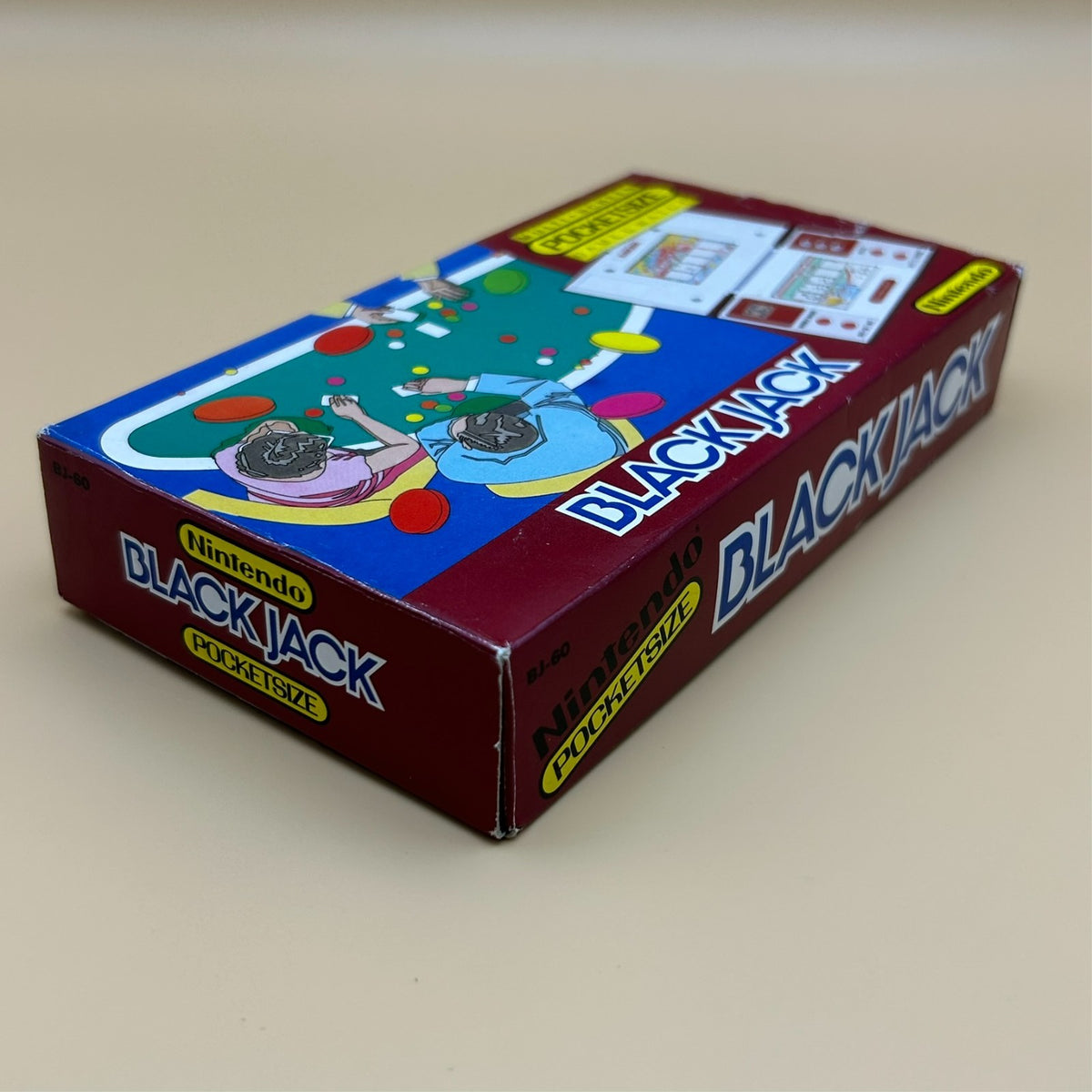 POCKETSIZE BLACK JACK Nintendo Game & Watch BJ-60 1985 Mint In Box