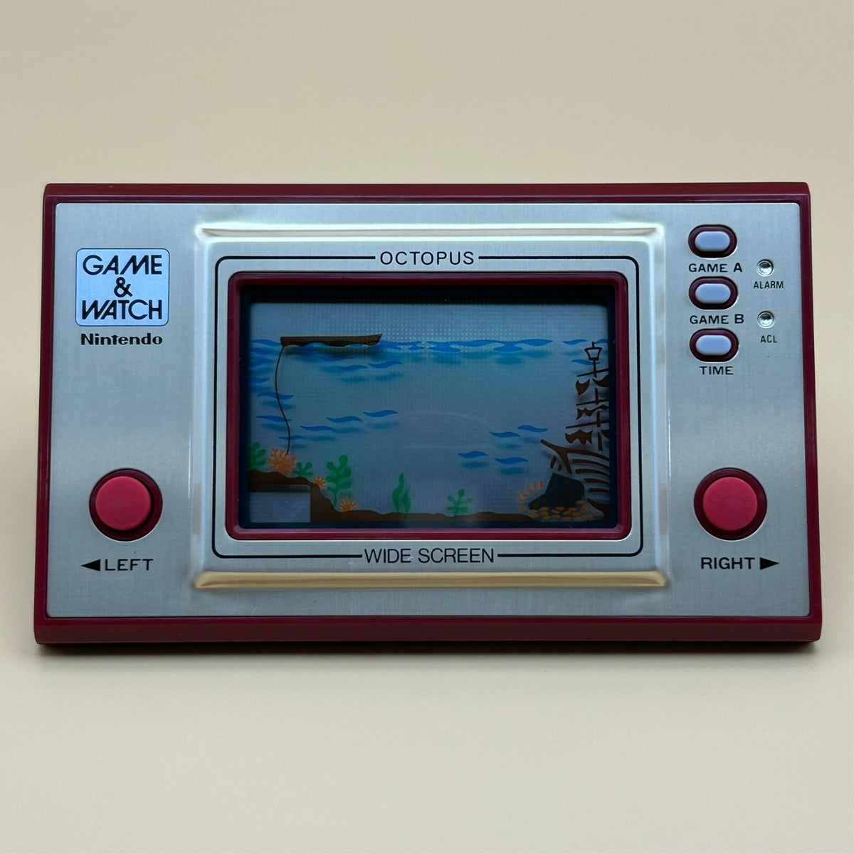 OCTOPUS Nintendo Game & Watch Wide Screen OC-22 1981 New Old Stock NOS