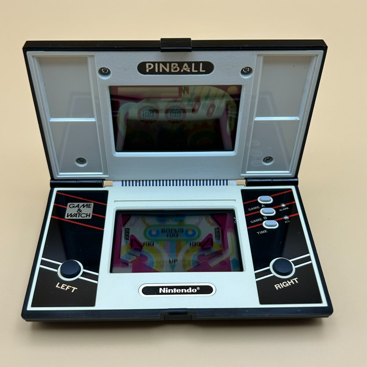 POCKETSIZE PINBALL Nintendo Game & Watch  PB-59 1983 Near Mint In Box