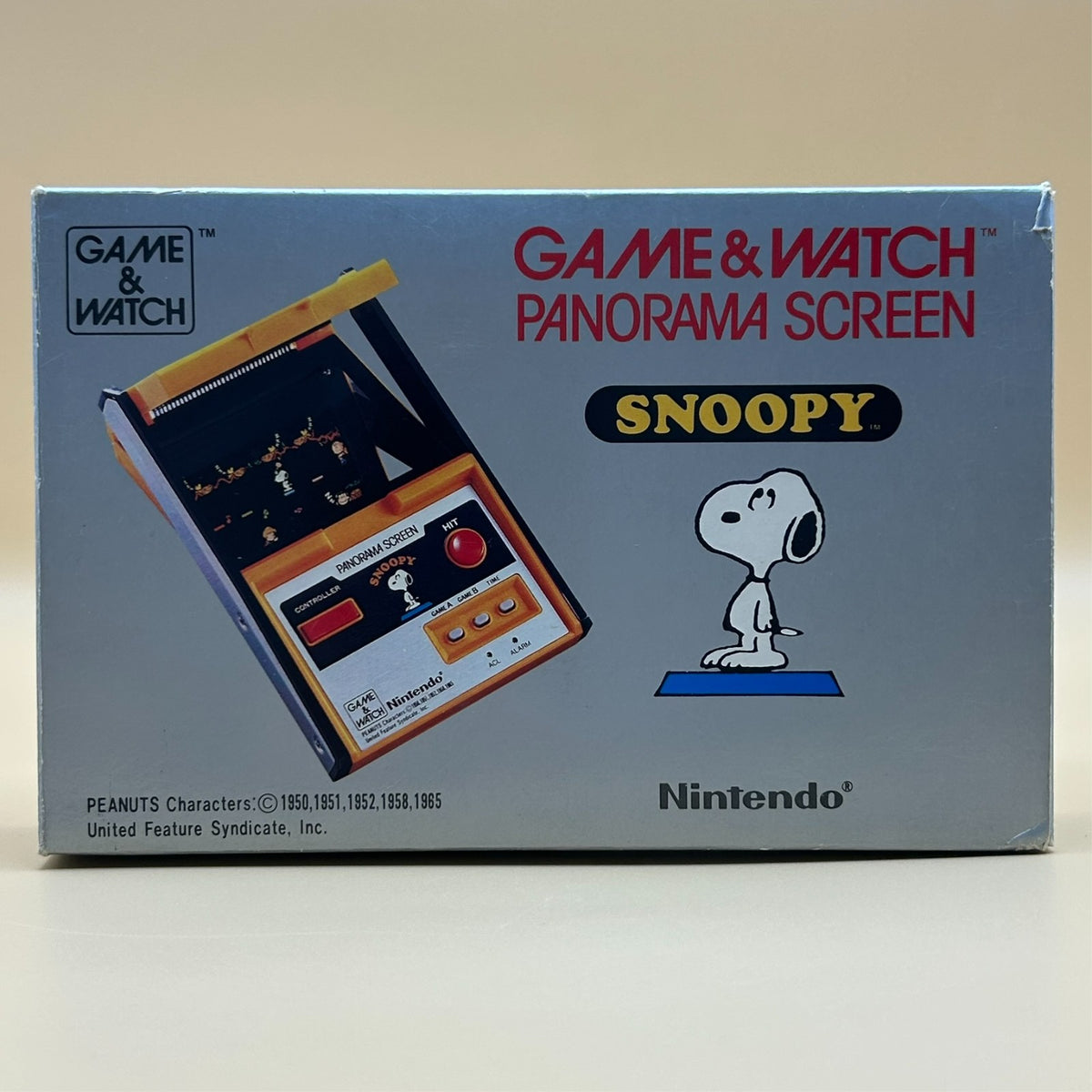 SNOOPY PANORAMA SCREEN Nintendo Game & Watch SM-91 1983 NMIB