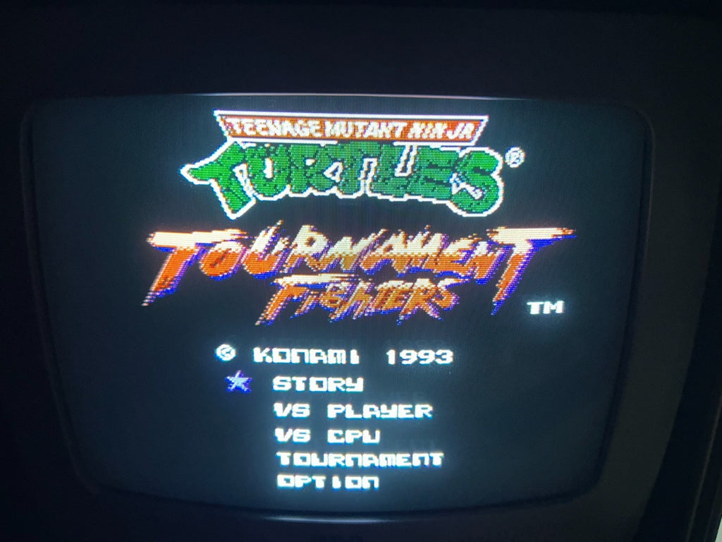 NES TMNT Ninja Turtles TOURNAMENT FIGHTERS Authentic Nintendo Game