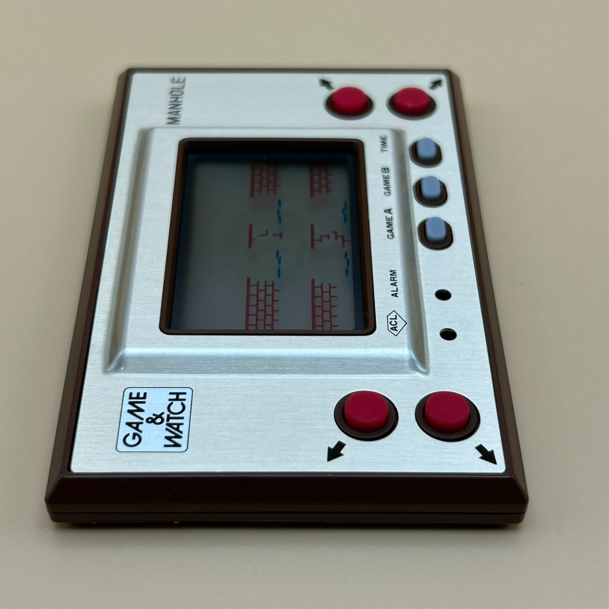 MANHOLE GOLD Nintendo Game & Watch MH-06 1981 Mint in Box