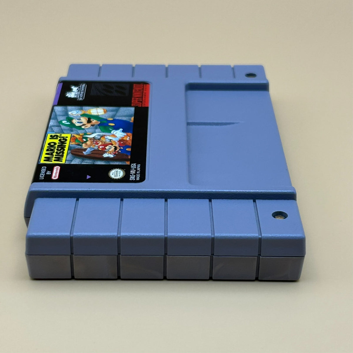 SNES MARIO IS MISSING Authentic Super Nintendo Game Cart Cleaned & Tested