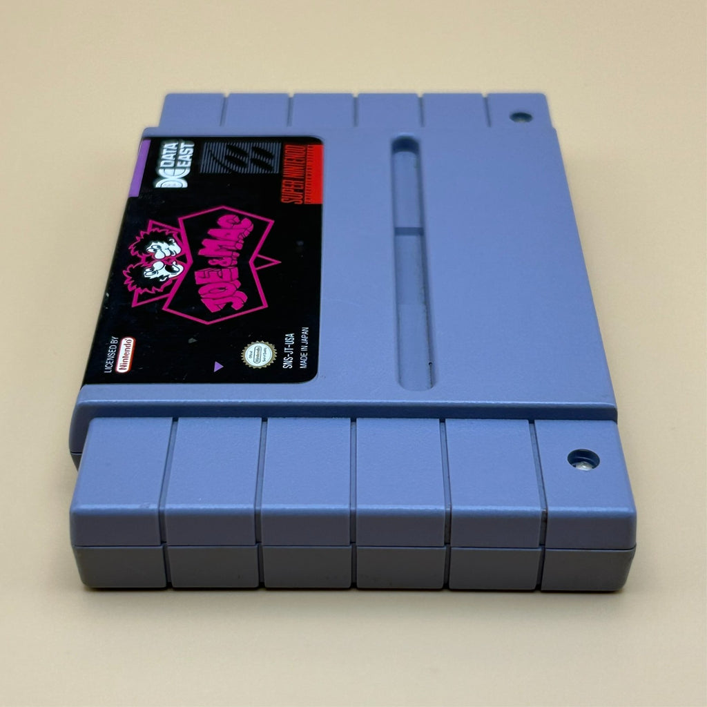 SNES JOE & MAC Authentic Super Nintendo Game Cart Cleaned & Tested