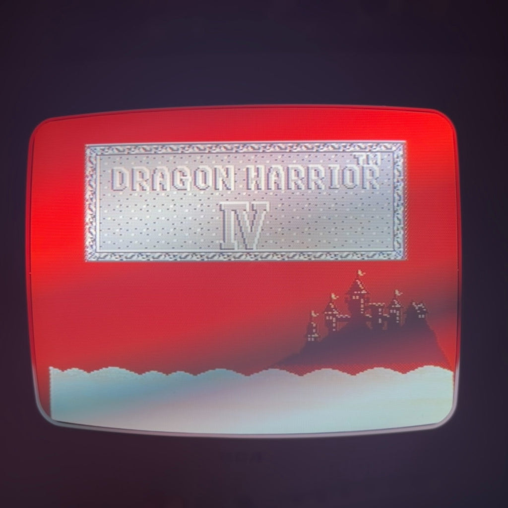 Nintendo NES Game DRAGON WARRIOR IV 4 Authentic Cart Cleaned & Tested