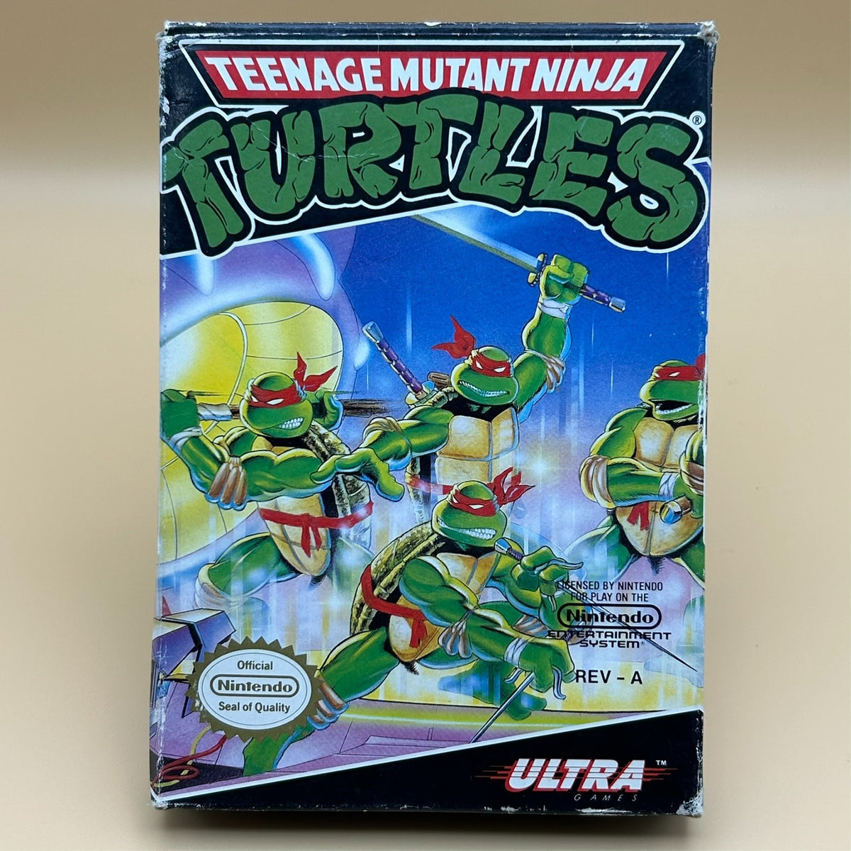 TMNT TEENAGE MUTANT NINJA TURTLES NES Authentic Nintendo Boxed Cleaned & Tested
