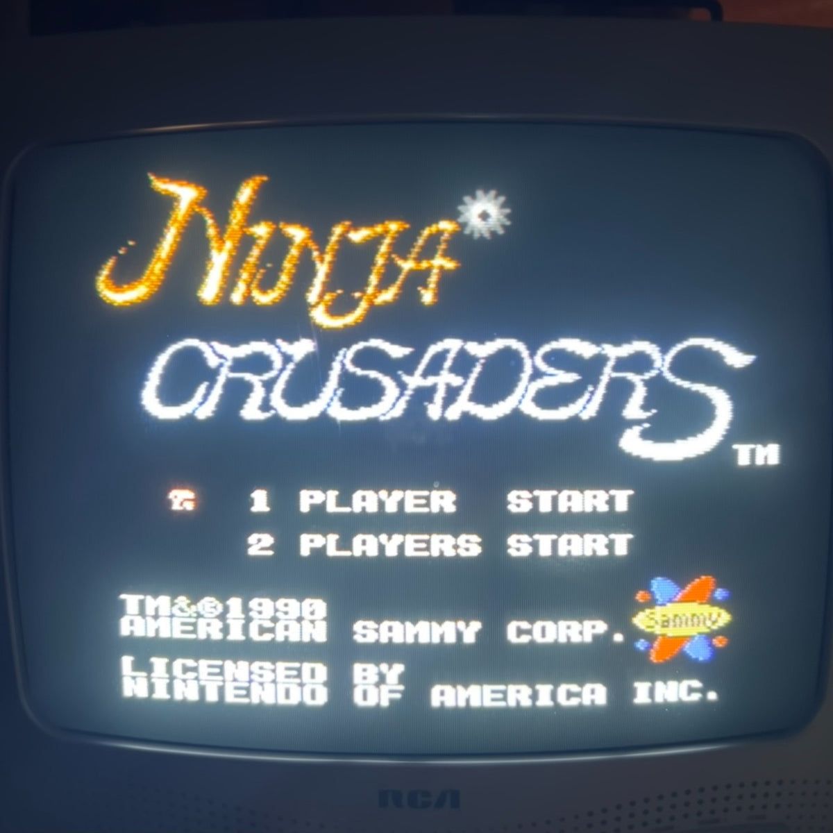 NINJA CRUSADERS NES Authentic Nintendo Game Cart Cleaned & Tested