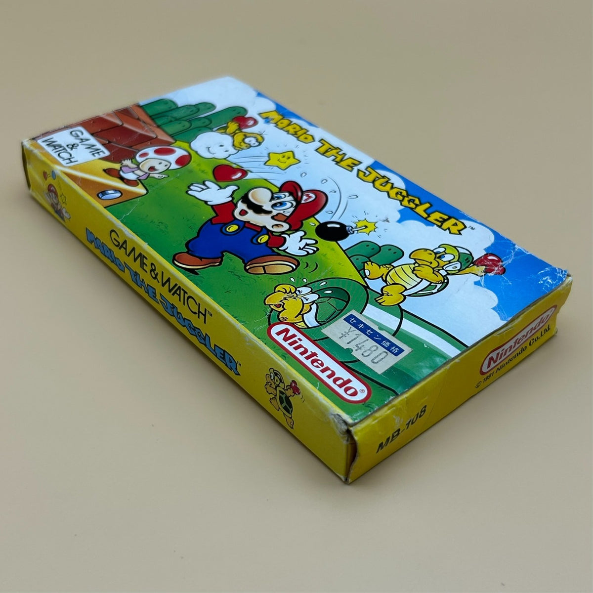 MARIO THE JUGGLER Nintendo Game & Watch MB-108 New Wide Series 1991 Mint in Box
