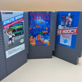 TETRIS / ATHLETIC WORLD / ICE HOCKEY NES Lot Authentic Nintendo Cleaned & Tested