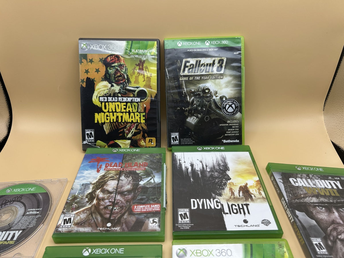 Xbox 360 Game Lot 10 Bundle Fallout 3 Red Dead Redemption Call of Duty
