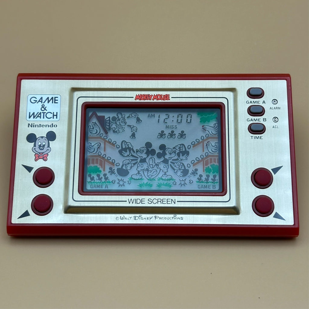 MICKEY MOUSE Nintendo Game & Watch MC-25 1981 Mint In Box