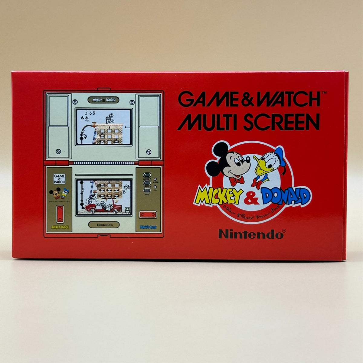 Nintendo Game & Watch MICKEY & DONALD DM-53 Multi Screen 1982 New Old Stock
