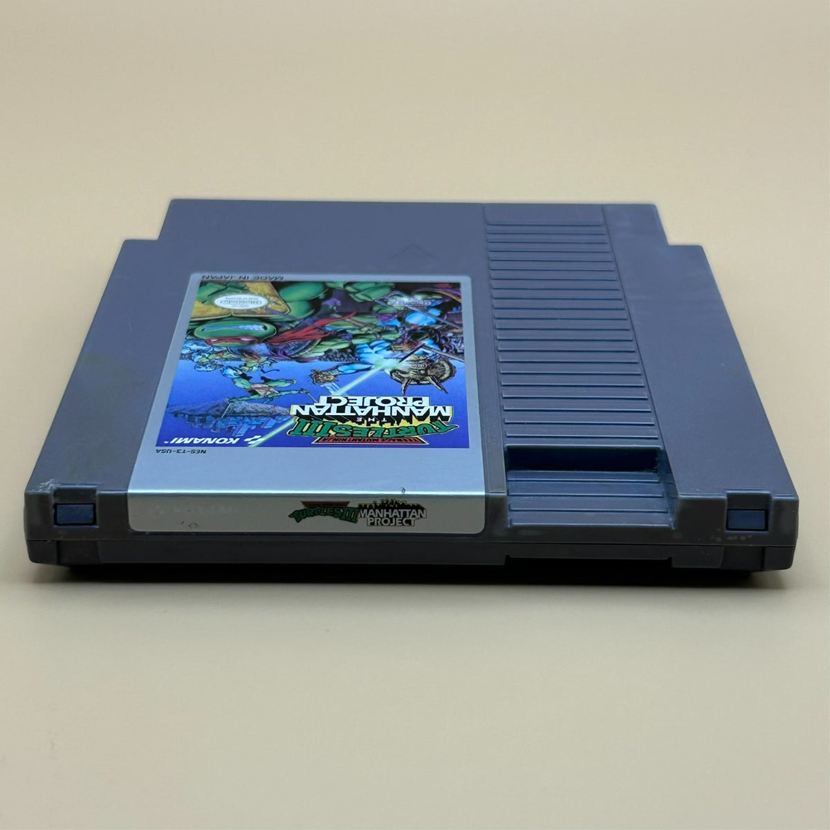TMNT TURTLES III MANHATTAN PROJECT NES Authentic Nintendo Cart Cleaned & Tested