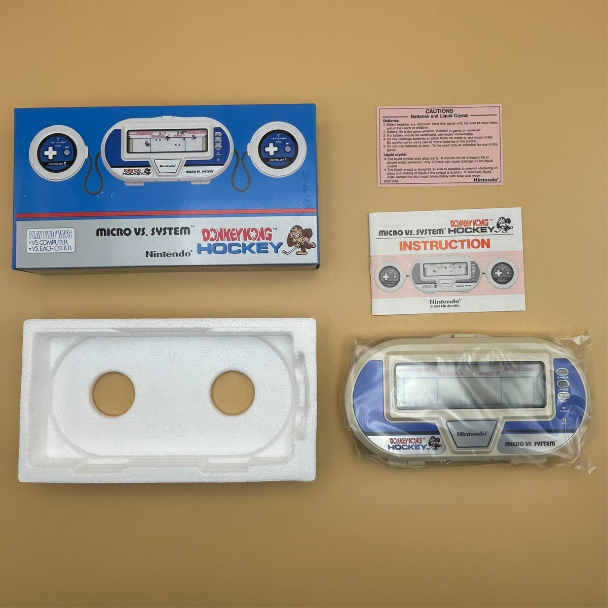 Nintendo Game & Watch DONKEY KONG HOCKEY HK-303 New Old Stock 1984