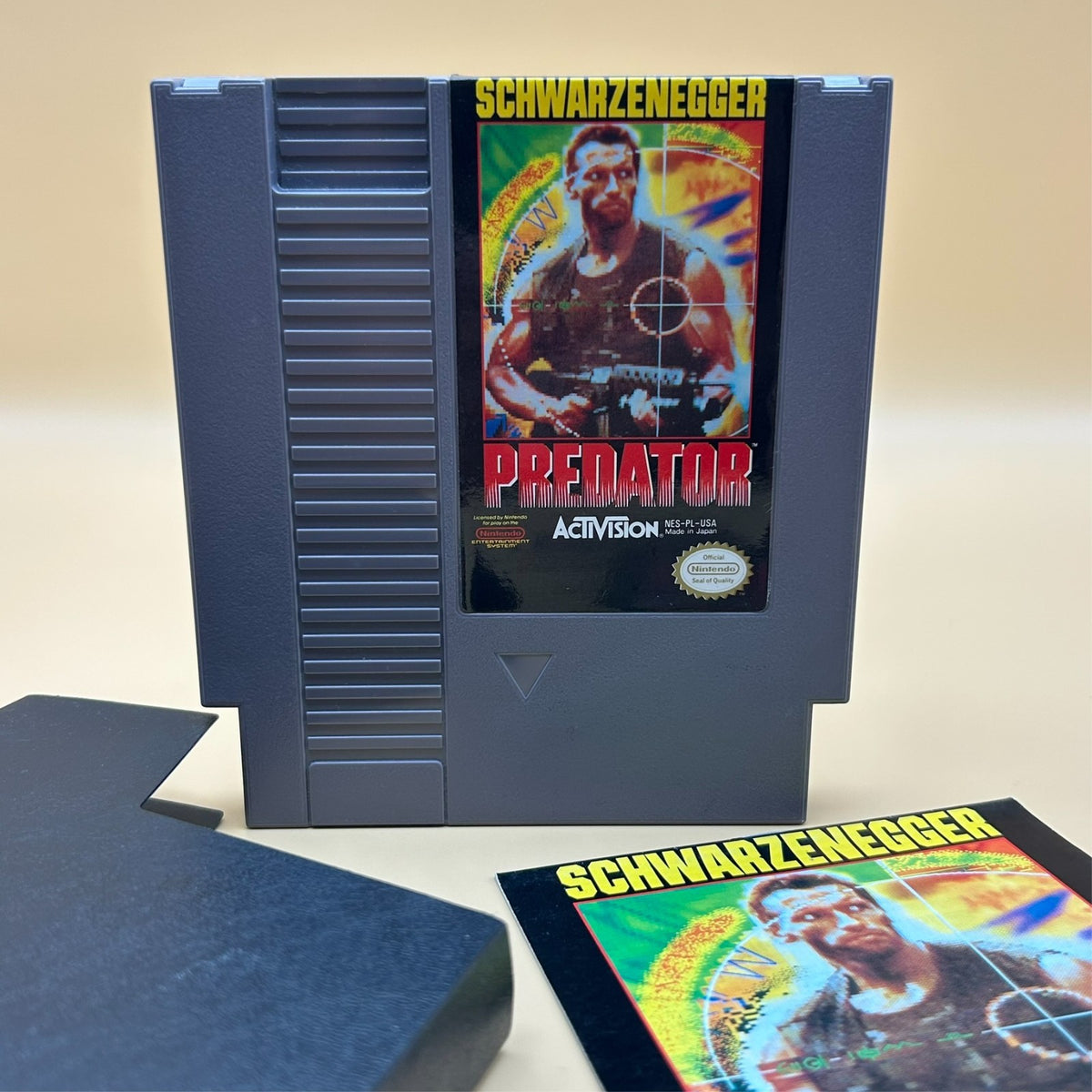 PREDATOR Authentic NES Nintendo Game Cart w/ Manual Cleaned & Tested