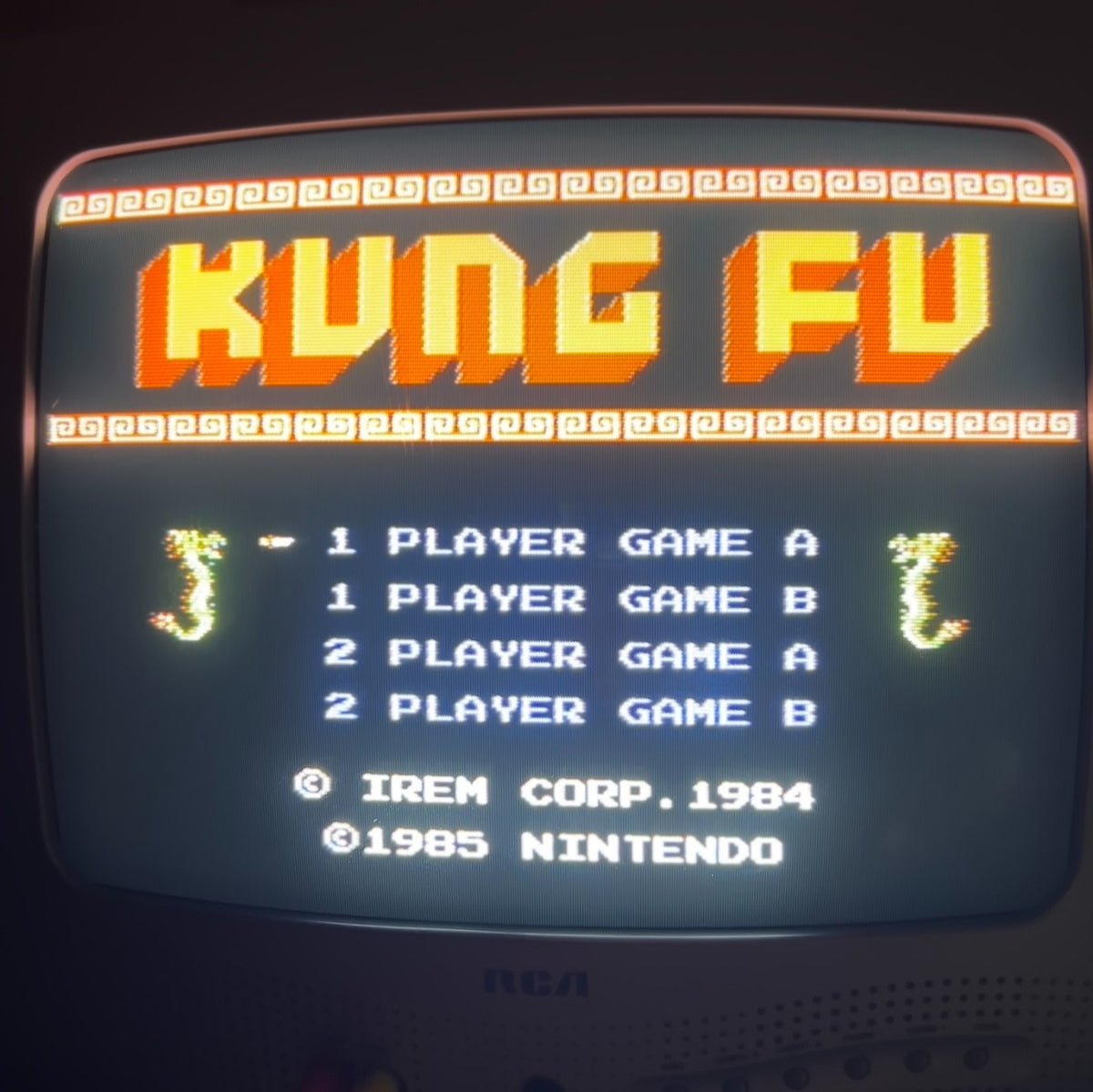 KUNG FU NES Game Authentic Nintendo Entertainment System Cart w/ Black Box