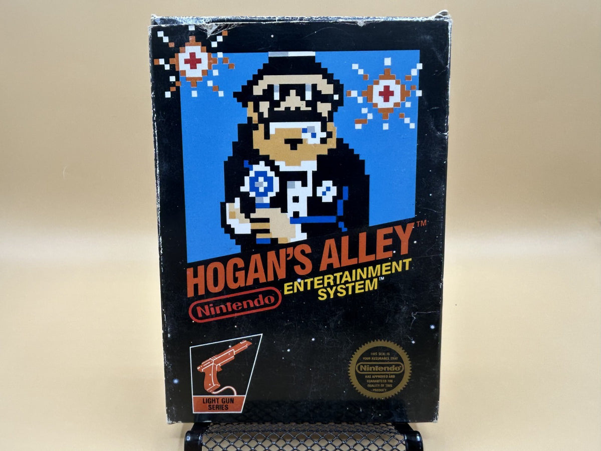 NES HOGAN'S ALLEY 5 Screw CIB Black Box Authentic Tested