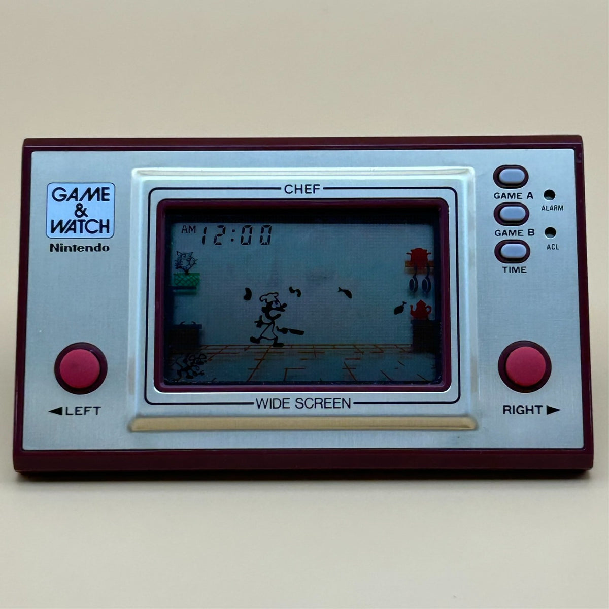 Nintendo Game & Watch CHEF FP-24 1981 w/ Box Vintage Japan