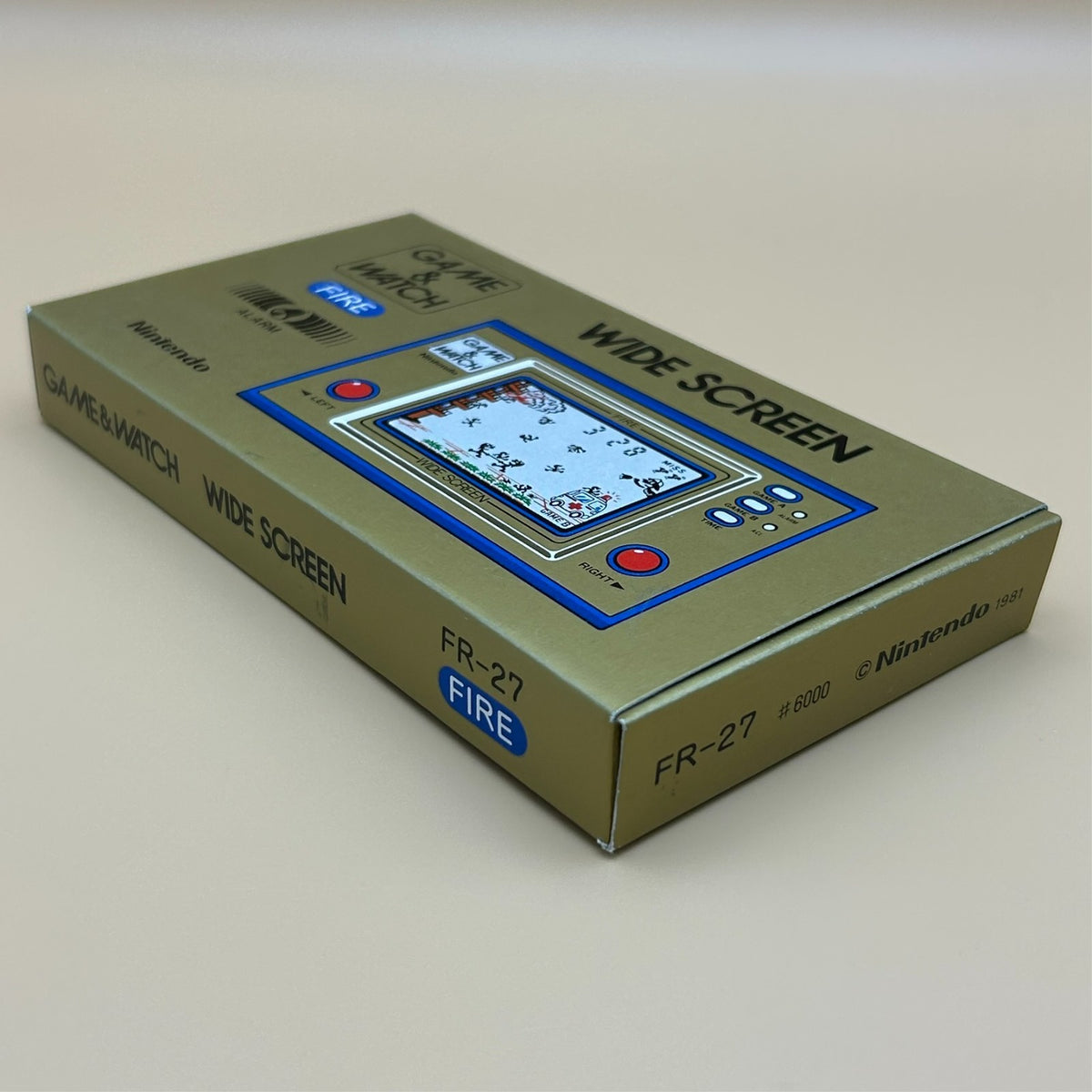 FIRE Nintendo Game & Watch Wide Screen FR-27 1981 New Old Stock NOS