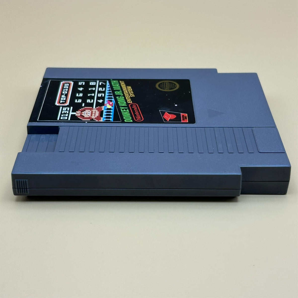 Nintendo NES Game Cart DONKEY KONG JR. MATH Authentic Vintage Cleaned & Tested