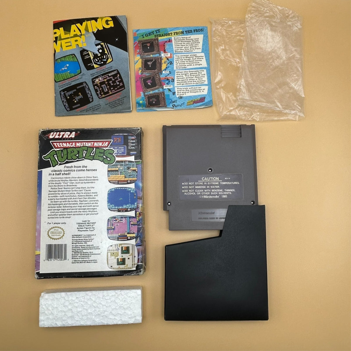 TMNT TEENAGE MUTANT NINJA TURTLES NES Authentic Nintendo Boxed Cleaned & Tested