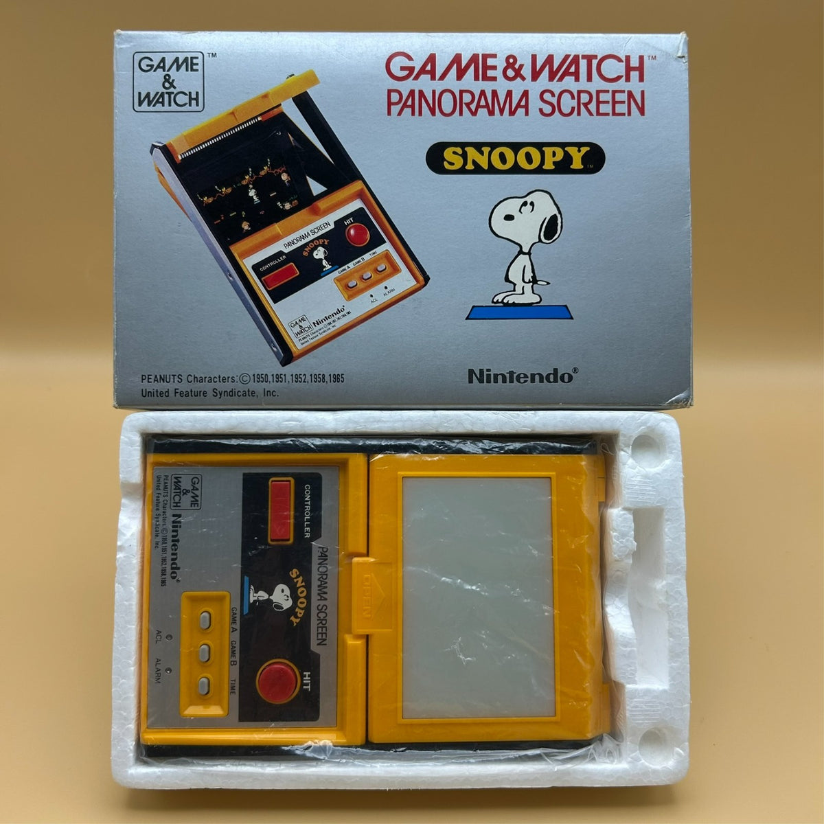 SNOOPY PANORAMA SCREEN Nintendo Game & Watch SM-91 1983 NMIB