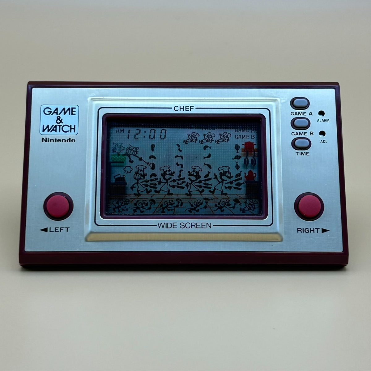 Nintendo Game & Watch CHEF FP-24 1981 w/ Box Vintage Japan