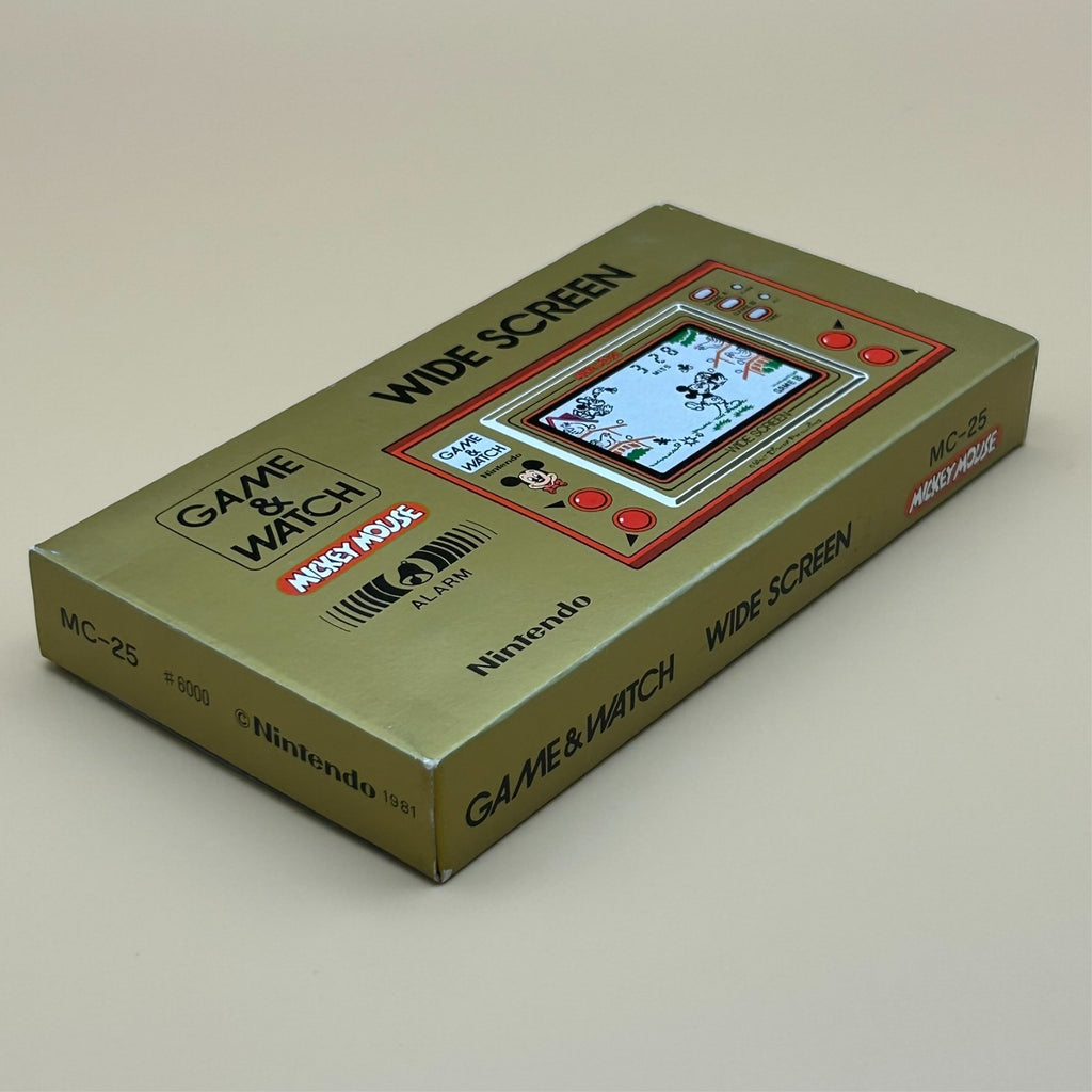 MICKEY MOUSE Nintendo Game & Watch MC-25 1981 Mint In Box