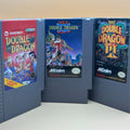 DOUBLE DRAGON I II III 1 2 3 Trilogy NES Lot Authentic Nintendo Cleaned & Tested