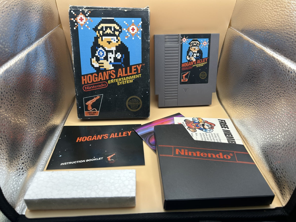 NES HOGAN'S ALLEY 5 Screw CIB Black Box Authentic Tested