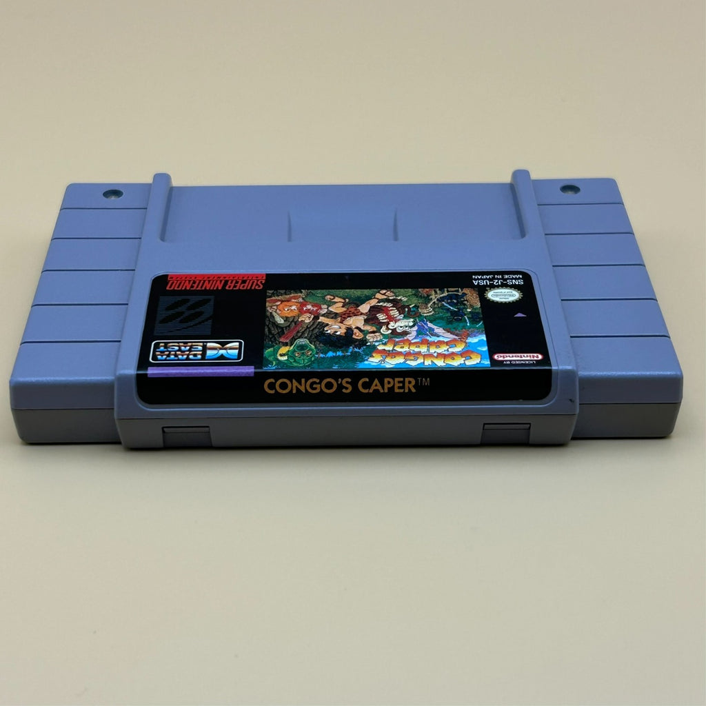SNES CONGO'S CAPER Authentic Super Nintendo Game Cart Cleaned & Tested