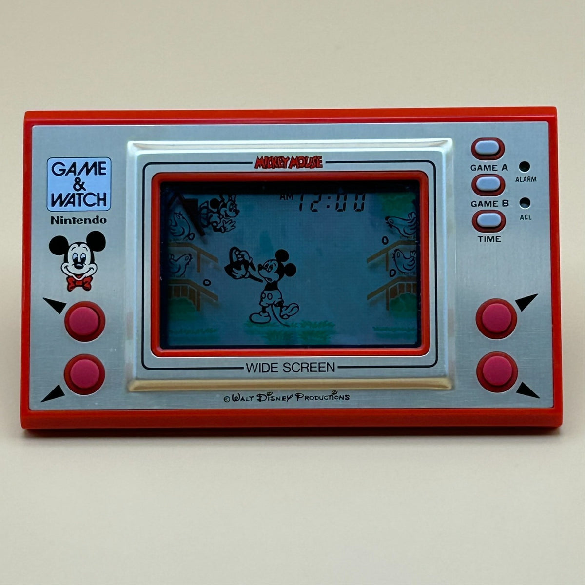 Nintendo Game & Watch MICKEY MOUSE MC-25 1981 w/ Box Vintage Japan