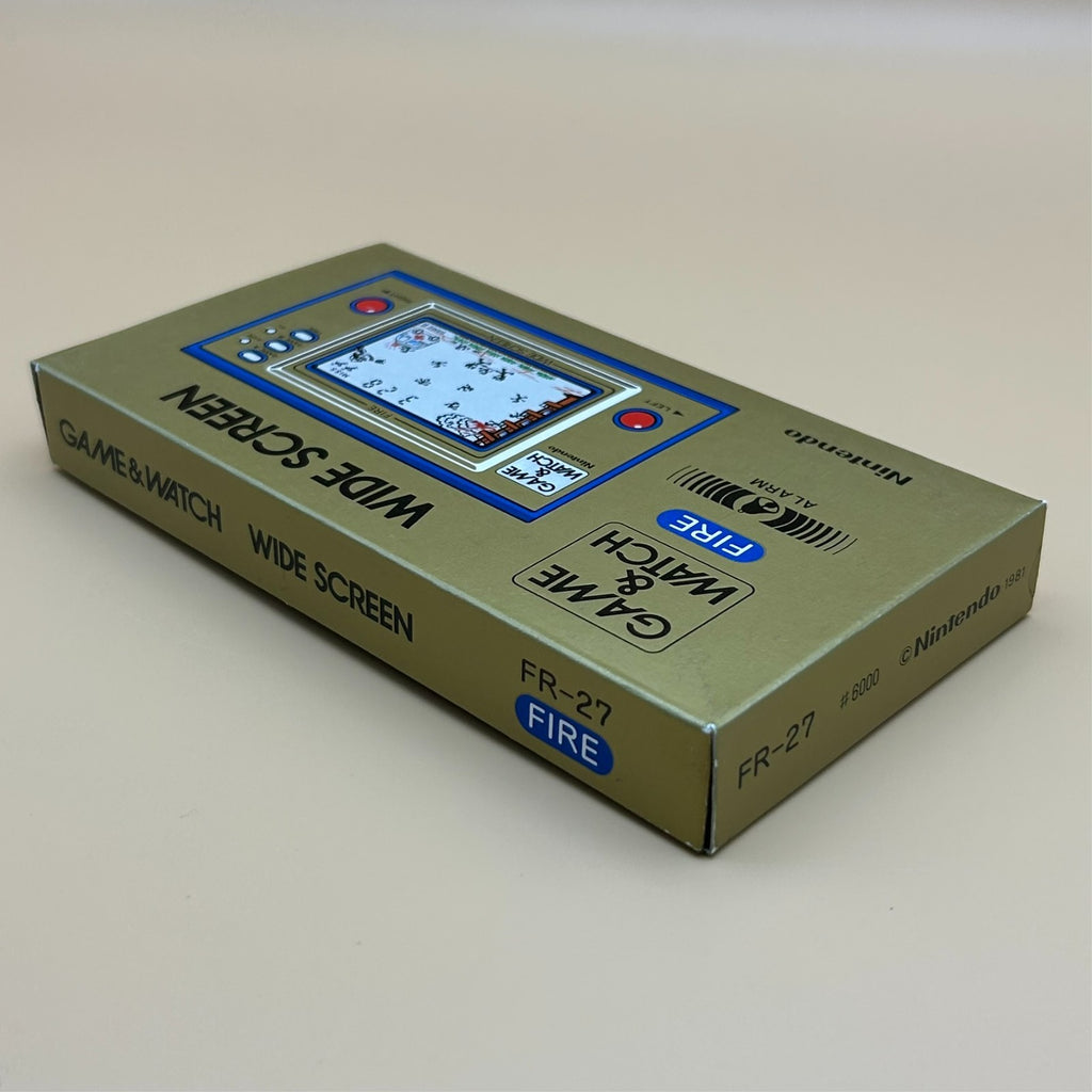 FIRE Nintendo Game & Watch Wide Screen FR-27 1981 New Old Stock NOS