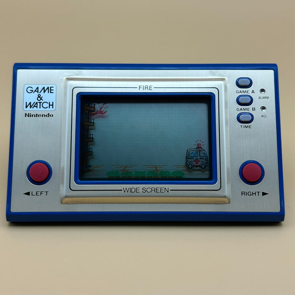 FIRE Nintendo Game & Watch Wide Screen FR-27 1981 New Old Stock NOS